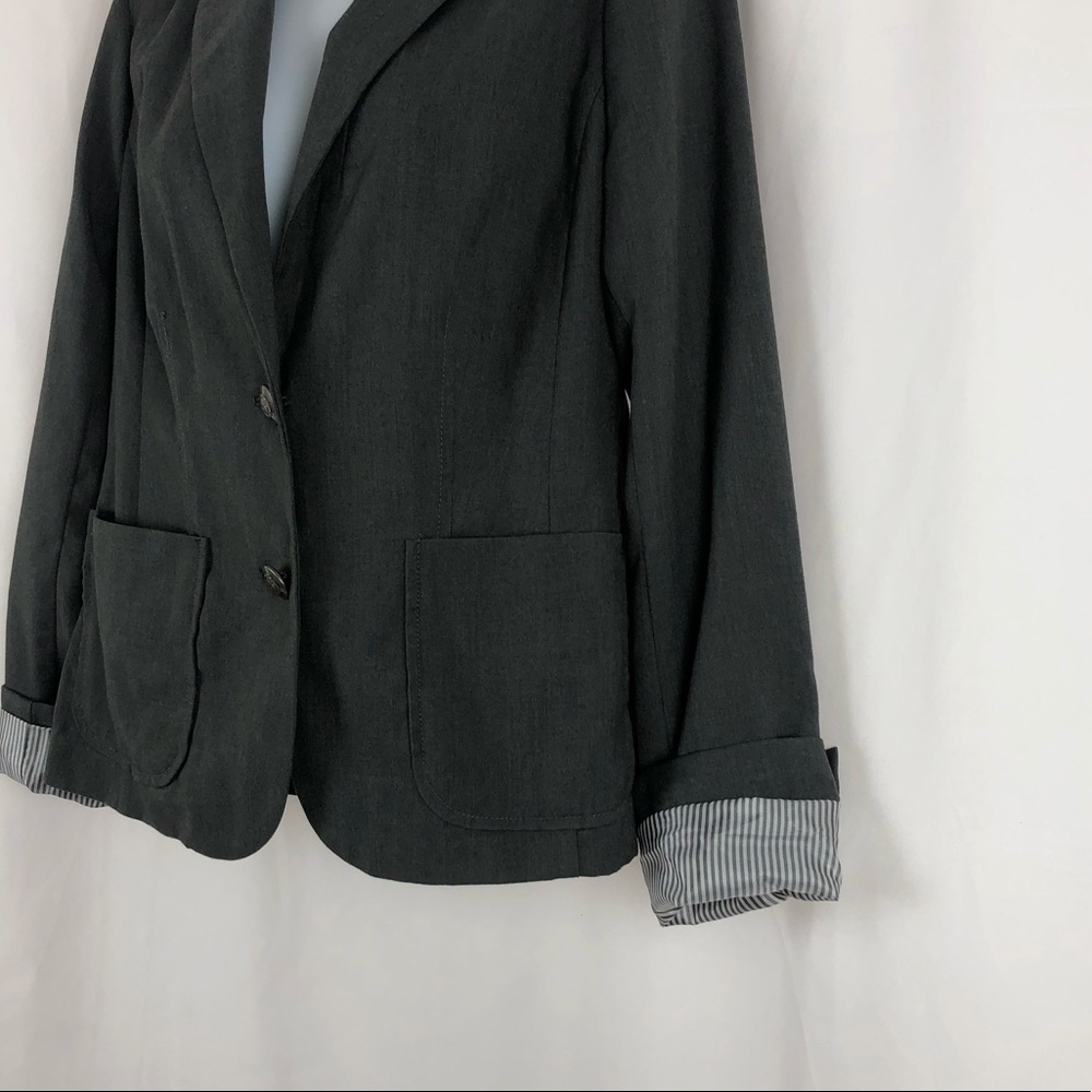 Gap Button Front Blazer Pockets 4 - image 7